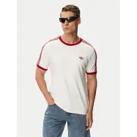Adidas Originals Camisa 'DROP NEEDLE 3-STRIPES' vermelho cereja / branco
