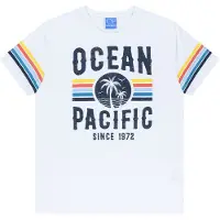 Ocean pacific Camisa 'Tiderush' navy / amarelo / laranja / branco