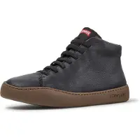 Camper para mulher. K400422-030 Sapatilhas de pele Peu Touring preto (40), Couro, Plano, Cordão, Casual