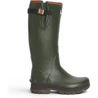 Barbour para mulher. LRF0063 Botas de água Tempest verde (40), Plano, Nenhum, Fivela, Casual, Ao ar livre