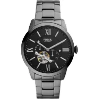 Fossil Relógios analógicos 'Townsman Auto' cinzento / preto