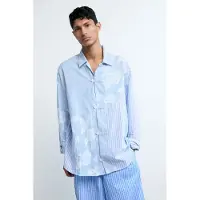 Desigual Camisa azul céu / branco