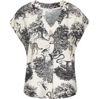 LASCANA Blusa creme / preto