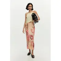 Desigual , Vestido punto largo 2 en 1, Mulher, Poliamida, Branco, L