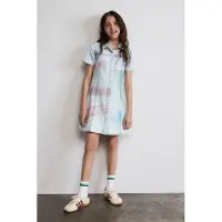 Desigual Vestido azul / verde / cor-de-rosa
