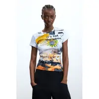 Desigual Camisa caril / laranja / preto / branco