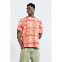 Desigual , Camiseta estampado arty, Homem, AlgodÃO, Vermelho, S