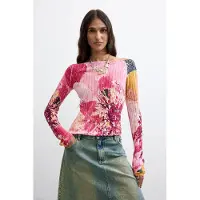 Desigual Pullover chocolate / laranja escuro / rosé / vermelho claro