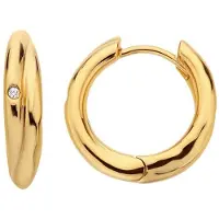 Hot Diamonds Orecchini Cerchio Oro Diamanti Jac Jossa Soul De812 — Orecchini