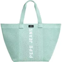 Pepe Jeans para mulher. PL0300137 Saco de compras azul Winslow em malha (OSFA), Casual, Poliéster