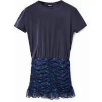Desigual , Vestido curto duas peças, Azul, M