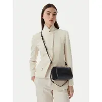 Furla para mulher. WE00922-BX2269 Bolsa de Couro Talia Mini preta (OSFA), Preto, Casual, Clássico, Pele
