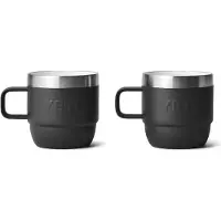 Yeti Rambler Stackable Mugs 6oz, Black, canecas térmicas empilháveis, 177 ml
