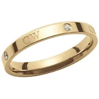 Daniel Wellington Original gold-plated Anello with crystals Classic Lumine DW0040028 - Circuit: 52 mm