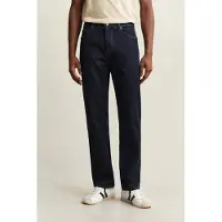 Gant para homem. 1000021 Jaans Regular Fit lavado azul escuro (33/34), Casual, Algodão, Denim, Clássico