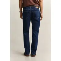 Gant para homem. 1000021 Jaans Regular Fit lavagem azul (31/34), Casual, Algodão, Denim, Clássico