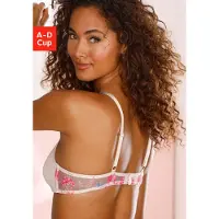 LASCANA Soutien azul ciano / rosa escurecido / offwhite