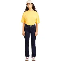 Levi's para mulher. 19631-0001 Jean Straight Moulder 314 marinha (28/32), Casual, Algodão, Denim, Marinho