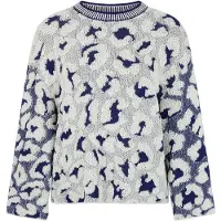 Marc Cain Pullover marinho / branco
