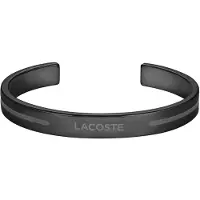 Lacoste Bracciale Aperto Nero Adventurer 2040528 — Bracciale