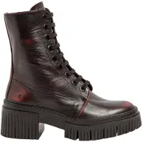 Art para mulher. 1137513F4003_008 Botas de couro 1375 York castanho (40), 3 a 5cm, Cordão, Casual, Grená