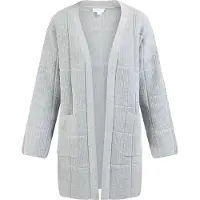 Usha WHITE LABEL Casaco de malha cinzento claro