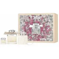 Chloé Conjunto Coffret presente Chloe eau de parfum 75 ml, loção corporal 100 ml e miniatura eau de parfum 5 ml