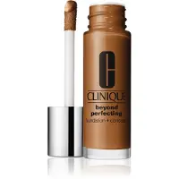 Clinique Beyond Perfecting, senza parabeni, finitura opaca, fondotinta liquido e correttore 2-in-1, 28, chiodi di garofano, 30 ml