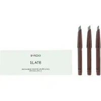 Byredo Set Trio, tutto in uno, matita per sopracciglia in crema, 05, ardesia, ricarica, 3 pz, 0,25 g