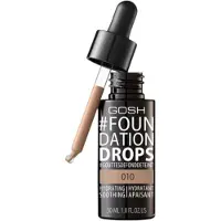 Gosh Gocce, Fondotinta liquido, 010, Tan, SPF 10, 30 ml