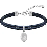 Lacoste Dark blue leather Bracciale Sneak 2040055