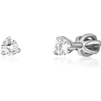 JVD Charming silver stud Orecchini con zircons SVLE1501XH2BI - Diameter: 0.4 cm