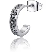 S`Agapõ Single hoop Orecchino con crystals Snap SNP36