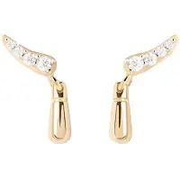 PDPaola Kira Essentials delicate gold-plated Orecchini AR01-C93-U