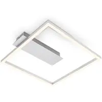 Briloner Candeeiro de teto LED 3771 em forma de moldura, alumínio