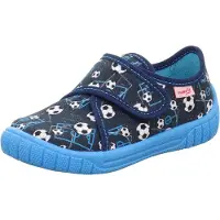 Superfit Pantufa 'Bill' azure / azul escuro / branco