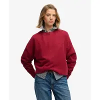 Superdry para mulher. W2012565A Moletom Essential Logo vermelho (XXS), Casual, Algodão