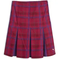 Puma Saia Midi T7 Pleated Tartan Woven