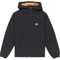 Quiksilver - Marcas - Overcast 3K Warm Youth Jacket Black para Rapaz - Nylon - Tamanho criança 14 anos - Preto