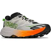 Hoka One One - Sapatilhas trail - Speedgoat 7 M Frost/Neon Tangerine para Homem - Tamanho 10,5 US - Cinzento