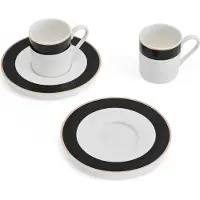 MIKASA Conjunto De Chávenas De Café Expresso Luxe Deco 100ml 2 Unidades