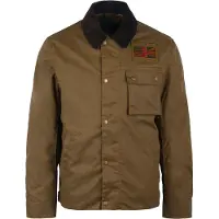 Barbour para homem. MWX1853 Jaqueta Workers Wax castanha (M), Marrom, Bege, Casual, Algodão