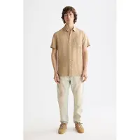 Scotch & Soda Camisa De Manga Curta Regular Fit Linen