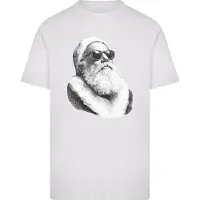 Mister tee Camisa 'Cool Santa' cinzento / preto / branco
