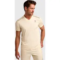 Nordicdots Camisa funcionais 'Performance V-Tee' amarelo claro