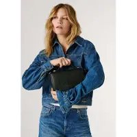 Pepe Jeans para mulher. PL0300115 Saco Nina Bass preto (OSFA), Casual, Poliuretano