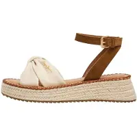 Pepe Jeans para mulher. PLS90690 Sandálias de couro castanhas Kate Bass (41), Marrom, 3 a 5cm, Fivela, Casual