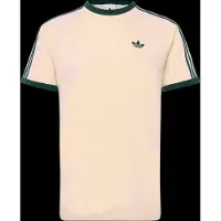 Adidas Originals Camisa '3-Stripes' creme / verde