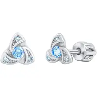 Silvego Orecchini Ava Argento Zirconi Blue — Orecchini