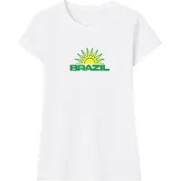 Miss Tee Camiseta De Manga Curta Brazil Vibes Stretch